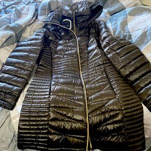 Sexy long Calvin Klein puffer